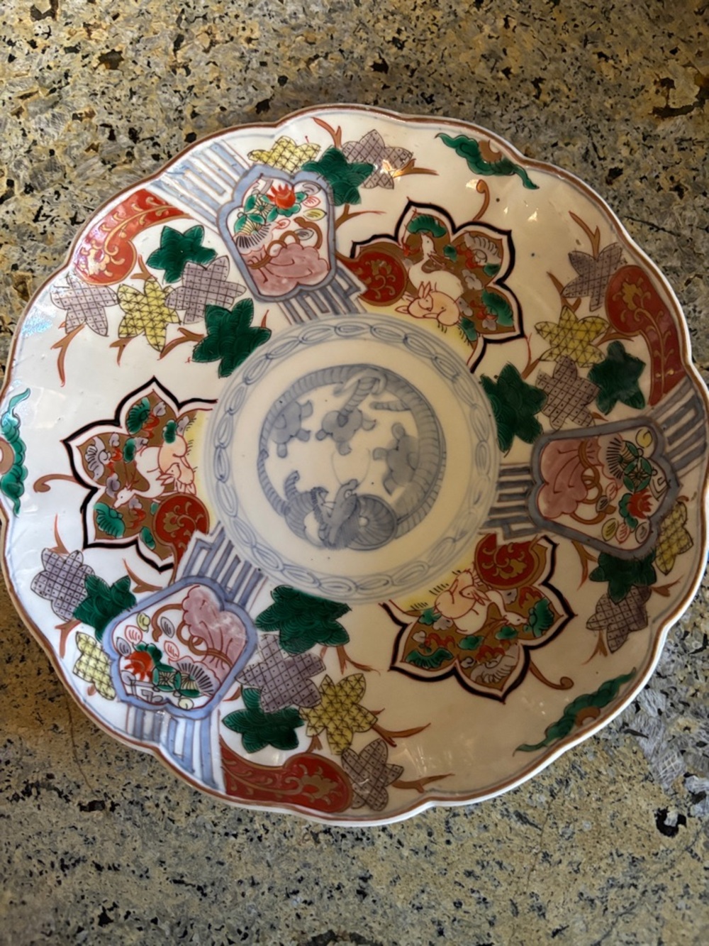 Antique Japanese serving dish
